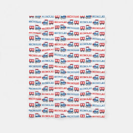 PERSONALISIERTE Zugkids Blanket Fleecedecke