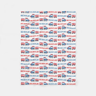 PERSONALISIERTE Zugkids Blanket Fleecedecke