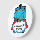 Personalisierte Zuguhr Große Wanduhr (Winkel)