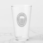 Personalisierte Zuhause Brauerei Bier Geschenk für Glas (Rückseite)