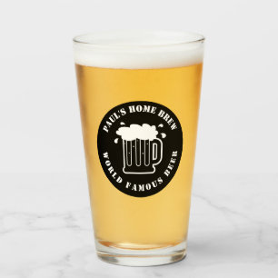Personalisierte Zuhause Brauerei Bier Geschenk für Glas