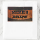 Personalisierte Zuhause Brew Beer Labels Rechteckiger Aufkleber (Tasche)
