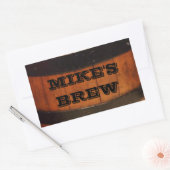 Personalisierte Zuhause Brew Beer Labels Rechteckiger Aufkleber (Umschlag)
