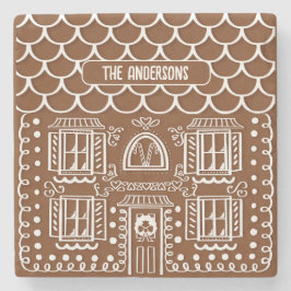 Personalisierte Zuhause für das Weihnachtsgebäck Steinuntersetzer