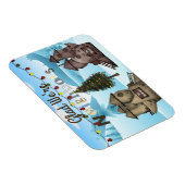 Personalisierte Zuhause "Glad We are Neighbors" Ur Magnet (Rechte Seite)