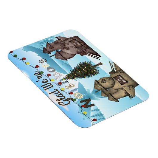 Personalisierte Zuhause "Glad We are Neighbors" Ur Magnet (Rechte Seite)