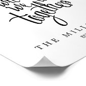 Personalisierte Zuhause ist, wo wir die Familie ha Poster (Ecke)