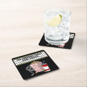 Personalisierte Zuhause-Kinofilme für Familien Rechteckiger Pappuntersetzer (Vor Ort)