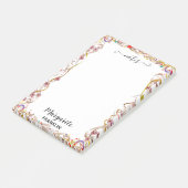 Personalisierte Zuhause Office-farbenfrohe Curlies Post-it Klebezettel (angewinkelt)