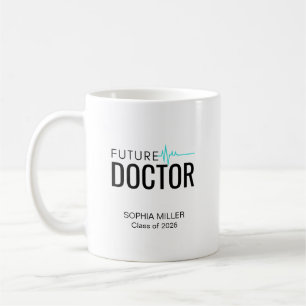 Personalisierte Zukunft Arzt-Abschlussfeier Kaffeetasse