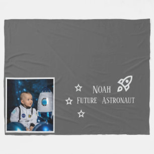 Personalisierte Zukunft Astronaut Kinder Fleecedecke