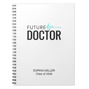Personalisierte Zukunft Doktor-Abschlussfeier Notizblock