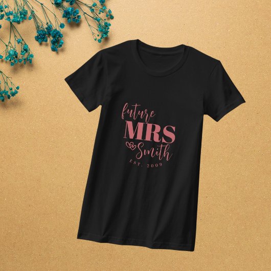 Personalisierte Zukunft Frau maßgeschneiderte Brau T-Shirt