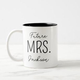 Personalisierte Zukunft Frau Tasse für Fiancé-Kaff