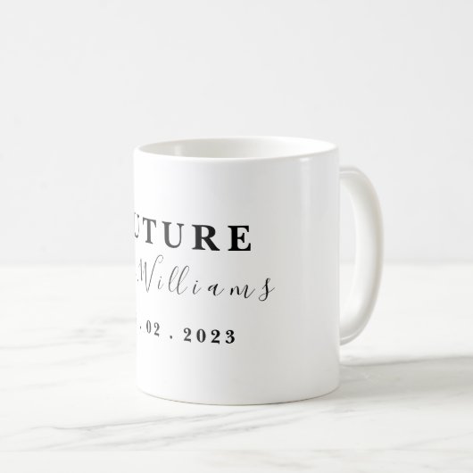 Personalisierte Zukunft Frau Wedding Geschenk für  Kaffeetasse (VorderseiteRechts)