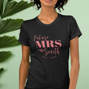 Personalisierte zukünftige Mrs. Individuelle Braut T-Shirt