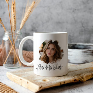 Personalisierte zukünftige Mrs - Verlobte Verlobun Jumbo-Tasse