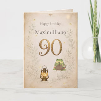 Personalisierte Zum 90. Geburtstag Treffen Zochi Karte