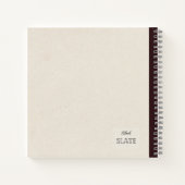 Personalisierte Zusammensetzung der handgezogenen Notizblock (Rückseite)