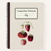 Personalisierte Zusammensetzung der handgezogenen  Notizblock (Vorderseite)