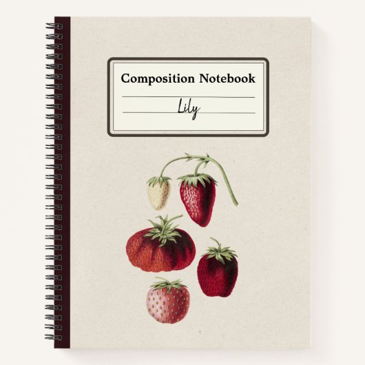 Personalisierte Zusammensetzung der handgezogenen  Notizblock (Vorderseite)