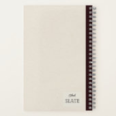 Personalisierte Zusammensetzung der handgezogenen  Notizblock (Rückseite)