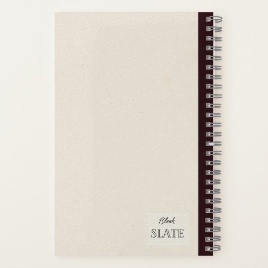 Personalisierte Zusammensetzung der handgezogenen Notizblock (Rückseite)