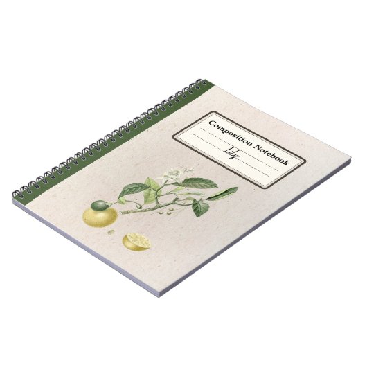 Personalisierte Zusammensetzung der handgezogenen  Notizblock (Linke Seite)