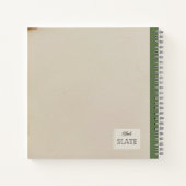 Personalisierte Zusammensetzung des handgezogenen Notizblock (Rückseite)