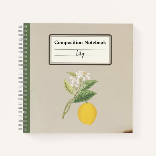 Personalisierte Zusammensetzung des handgezogenen Notizblock (Vorderseite)