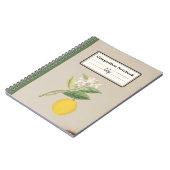 Personalisierte Zusammensetzung des handgezogenen Notizblock (Linke Seite)