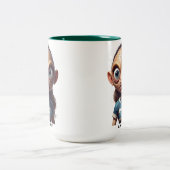 Personalisierte Zwei-Tonen-Tasse für Frauen Zweifarbige Tasse (Mittel)