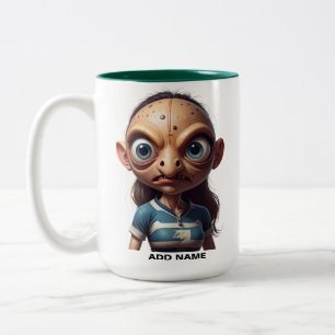 Personalisierte Zwei-Tonen-Tasse für Frauen Zweifarbige Tasse