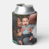 Personalisierte Zweier-Foto-Doppelfamilie Dosenkühler (Kanne Vorderseite)