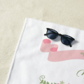 Personalisierte Zweierharzen neu verheiratet Strandtuch (Beispiel)