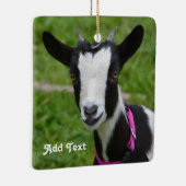 Personalisierte Zwergziege Keramikornament (Rechts)