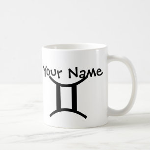 Personalisierte Zwillings-Tassen-- schwarze u. Kaffeetasse