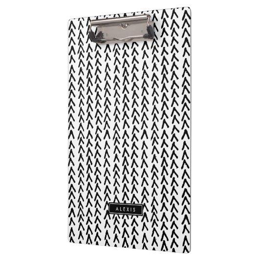 Personalisierte Zwischenablage für das schwarze ru Klemmbrett (Links)