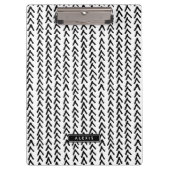 Personalisierte Zwischenablage für das schwarze ru Klemmbrett (Vorderseite)