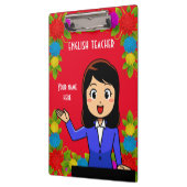 Personalisierte Zwischenablage für Englischlehrer Klemmbrett (Links)