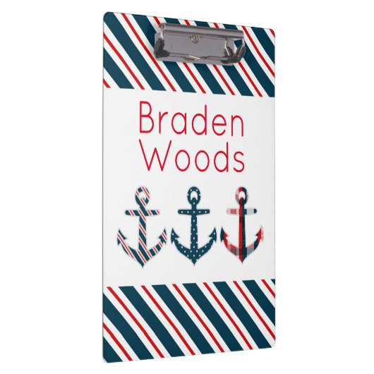 Personalisierte Zwischenablage für Gemusterte Anke Klemmbrett (Rechts)