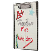 Personalisierte Zwischenablage für Lehrer Klemmbrett (Links)