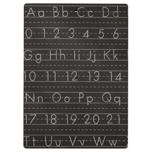 Personalisierte Zwischenablage für Lehrer Klemmbrett (Rückseite)