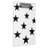 Personalisierte Zwischenablage für Schwarz und Wei Klemmbrett (Rechts)