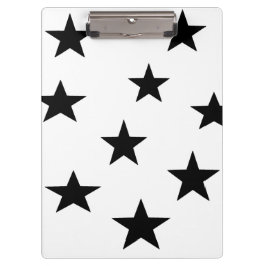 Personalisierte Zwischenablage für Schwarz und Wei Klemmbrett