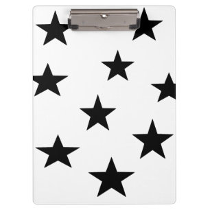 Personalisierte Zwischenablage für Schwarz und Wei Klemmbrett