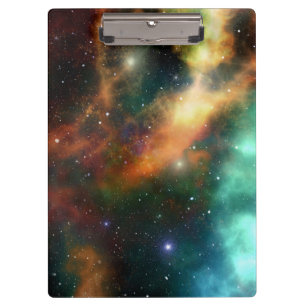 Personalisierte Zwischenablage für Weltraumstars Klemmbrett