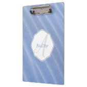 Personalisierte Zwischenablage mit blauem Sand Klemmbrett (Links)
