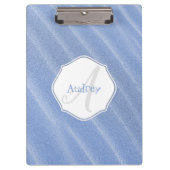 Personalisierte Zwischenablage mit blauem Sand Klemmbrett (Vorderseite)