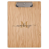 Personalisierte Zwischenablage mit Name und Anfang Klemmbrett (Vorderseite)
